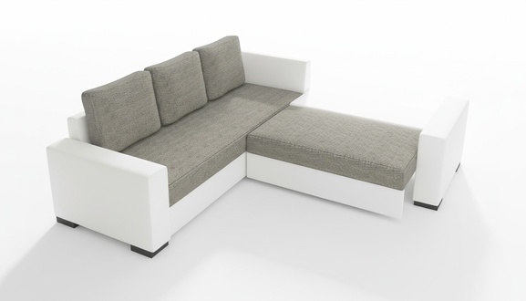 Design Schlafsofa Sofa Polster Wohnzimmer Ecksofa Sitz Couch Stoff Garnitur