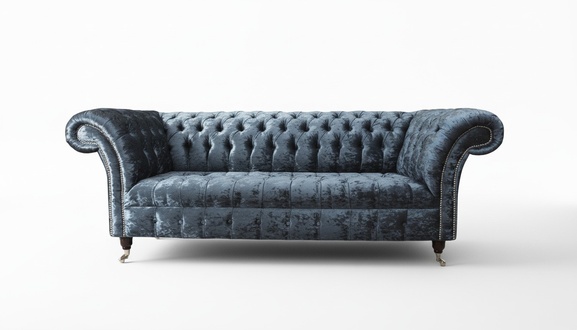 Design Sofa 3 Sitzer Couch Polster Sofas Stoff Wohnzimmer Textil Couchen