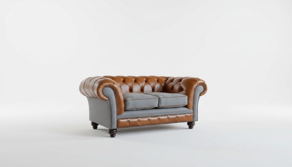 design Sofa 3 Sitzer Couch Chesterfield Polster Sitz Deko Garnitur Leder