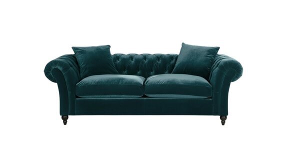 Design Sofa 3 Sitzer Couch Chsterfield Samt Polster Sofas Wohnzimmer