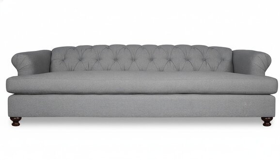 Design Sofa 3 Sitzer Chesterfield Stoff Couch Sofa Polster Sofas Neu