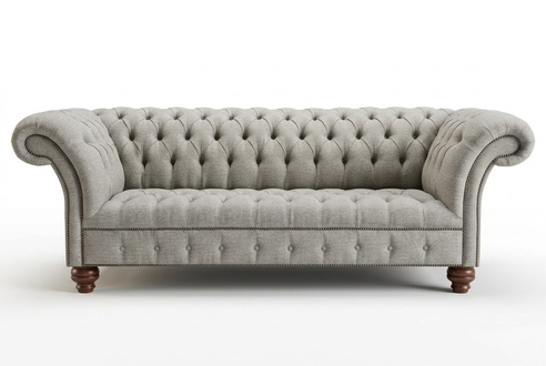 Design Sofa 3 Sitzer Sessel Couch Polster Luxus Klassische Textil Couchen Sofas