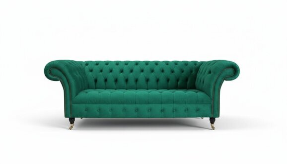 Design Sofa 3 Sitzer Sessel Couch Polster Luxus Klassische Textil