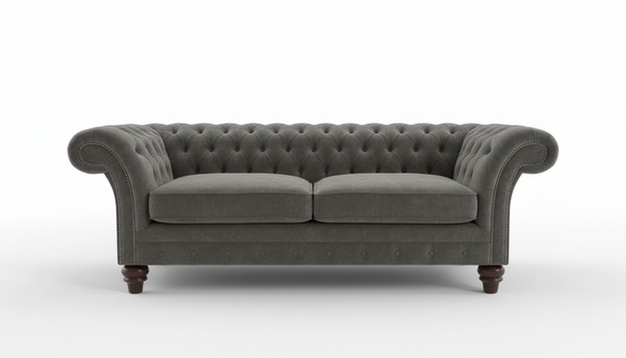 Design Sofa Chesterfield Luxus Klass Couch Polster Garnitur Leder Textil 1069
