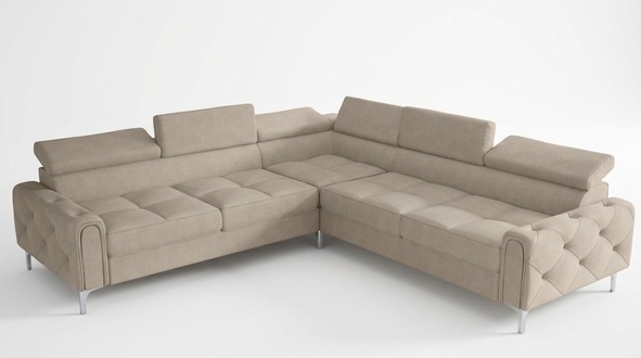 Design Sofa Couch Ecke Multifunktion Polsterung Wohnzimmer L Form Textil Neu