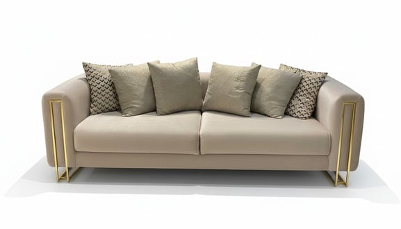 Design Sofa Moderne 3er Sitz Zimmer Möbel Grau Sofas Dreisitzer Couch Polster