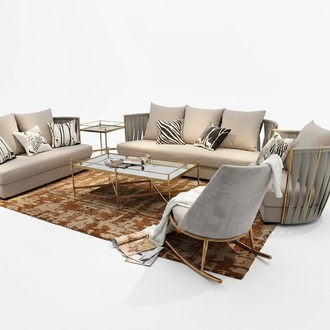 Design Sofa Möbel Wohn Zimmer Set Couch Polster Sitz Garnitur Samt