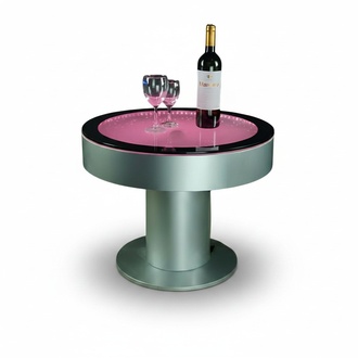 Design Tisch Couchtisch Wasser Säulen Säule Water Sofa LED Beleuchtet