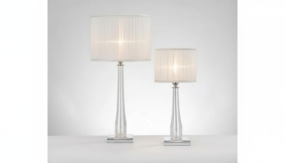 Design Tischleuchte Lampe Nachttisch Tisch Lampe weiß Konsolen Leuchte