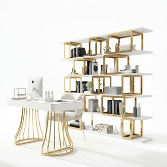 Design Trenn Wand Regal Wohn Zimmer Schränke Edelstahl Regale Bücher