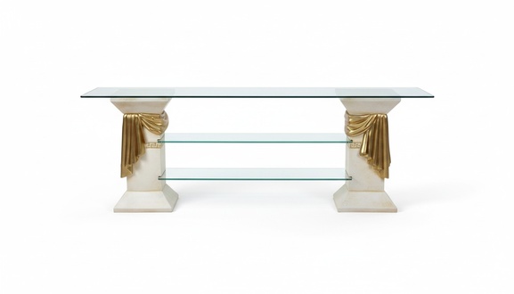Dekorative Design Vitrine Regal Glas Säule Schrank Vitrinen Regale Schrank