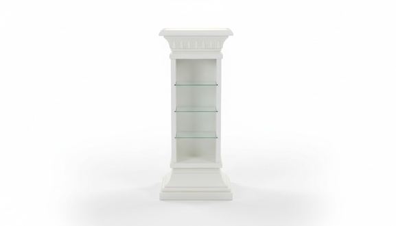 Design Vitrine Regal Glas Säule Vitrinen Regale Lampe Schrank