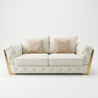 Design Zweisitzer Lounge Möbel 2 Sitzer Sofa Couch Polster Club Sofas Couchen