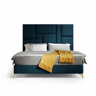 Designbett 180x200cm Doppelbett Bett Ehebett Design Luxus Luxur Polsterbett Neu