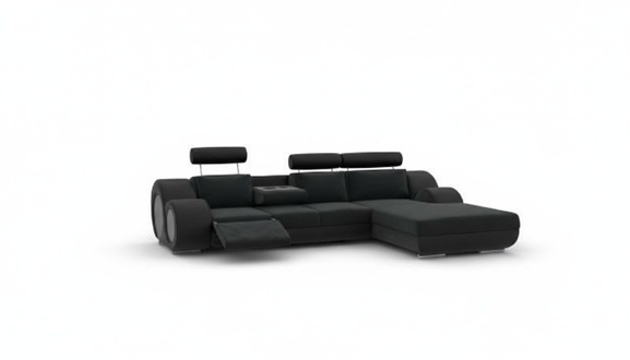 Designer Couch Sofa Polster Ledersofa +USB Neu Garnitur Wohnlandschaft Eckcouch