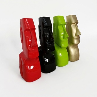 Designer Figur Statuen Osterinsel Moai Statue Abstrakte Wohnzimmer