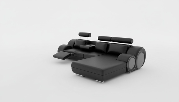 Designer Garnitur Wohnlandschaft Eckcouch Couch Sofa Polster - bereits aktiv -