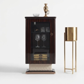 Designer Hoch Schrank Kommode Kommoden Edel Holz Luxus Schränke