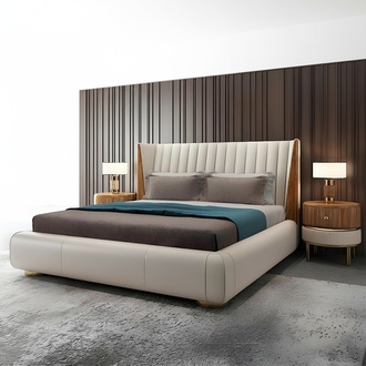 Designer Italienische Möbel Bett Doppel Schlazimmer 150x200cm Betten
