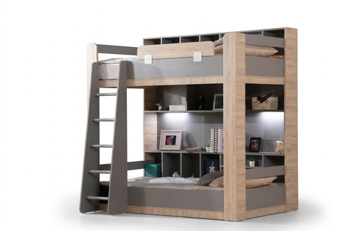 Designer Kinderzimmer Bett Etagenbett Luxuriöses Jugendbett 2-Stock Bett