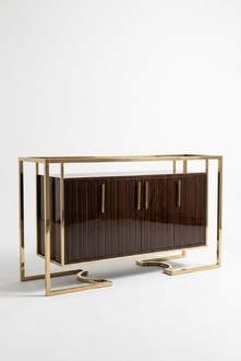 Designer Kommode Anrichte Side Low Board Schrank Deko Wohn Zimmer Regal