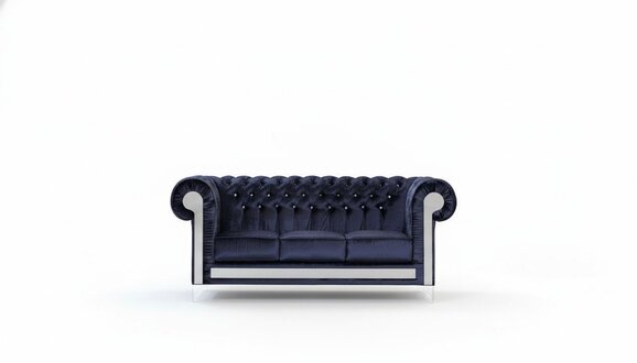 designer luxus chesterfield samt textil stoff couch sofa polster sofas