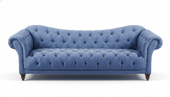 Designer Modern Sofa Couch Dreisitze Chesterfield Wohnzimmer Luxus Textil