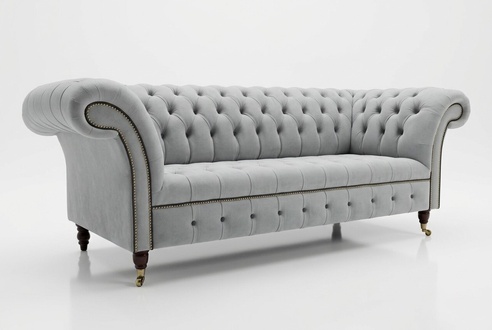 Designer Möbel Sofa Coch 3 Sitzer Polster Sofas Wohnzimmer Couchen Leder Neu