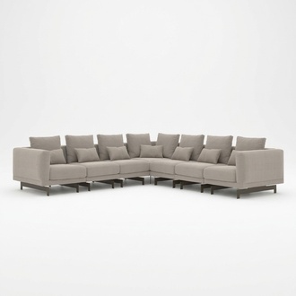Designer Polstermöbel Ecksofa L-Form Einrichtung Garnitur Textil