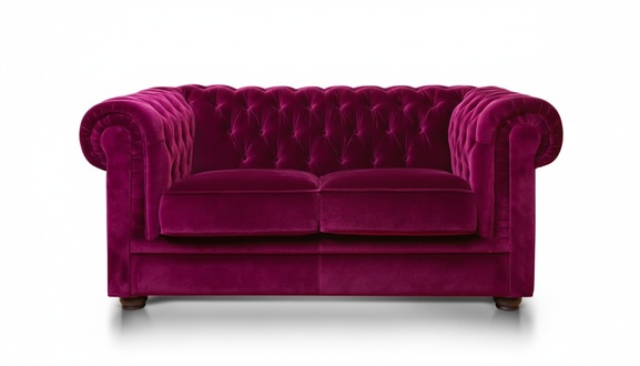 Designer Sofa 2 Sitzer Chesterfield Couch Polster Sofas Designsofa Sitz Samt neu