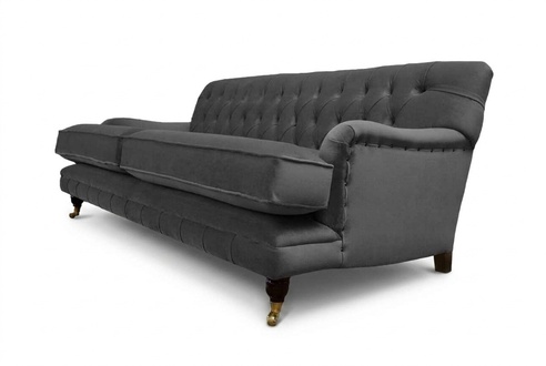 Designer Sofa 3 Sitzer Modern Couch Polster Grau Sofas Designsofa