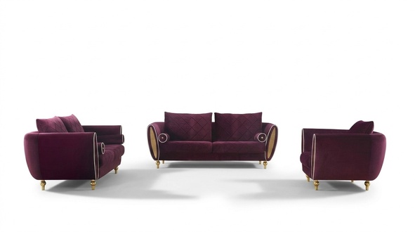 Designer Sofa Sofagarnitur 3+2+1 Sitzer Couch Polster Garnitur Wohnzimmer