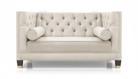 Designer Sofa Zweisitzer Couch Wohnzimmer Polster Möbel Luxus Chesterfield
