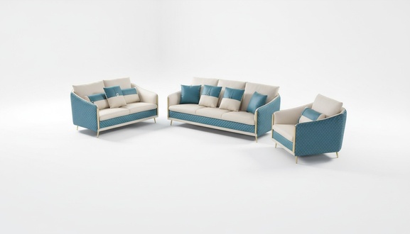Designer Sofagarnitur Sofa Couch Polster Garnituren Sofas Exklusive