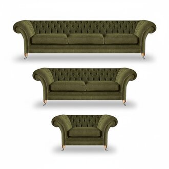 Designer Textil Sofagarnitur Luxus Modern Sofas Set Sitz Sessel Chesterfield