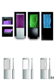 Designer Trennwand Luxus Wände Wassser Säulen Waterwall Trennwände