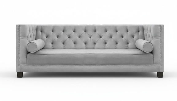 Designer Wohnzimmer Polstermöbel Sofa Couch Dreisitze Einrichtung Chesterfield