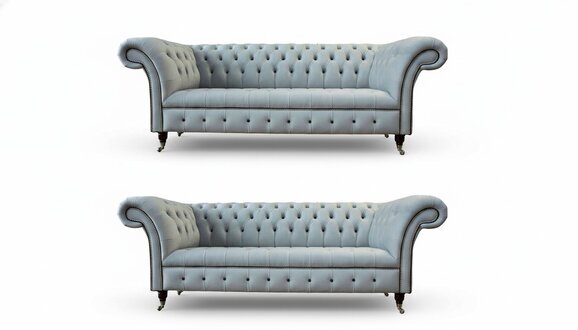 Designer Wohnzimmer Set 2x 3 Sitzer Sofas Luxus Wohnzimmer Set Möbel