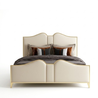 Doppelbett Bett Ehebett Design Polsterbett Designbett Leder Betten