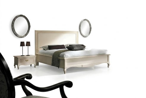 Doppelbett Betten Schlafzimmer Möbel Massivholz Vaccari cav giovanni Bett
