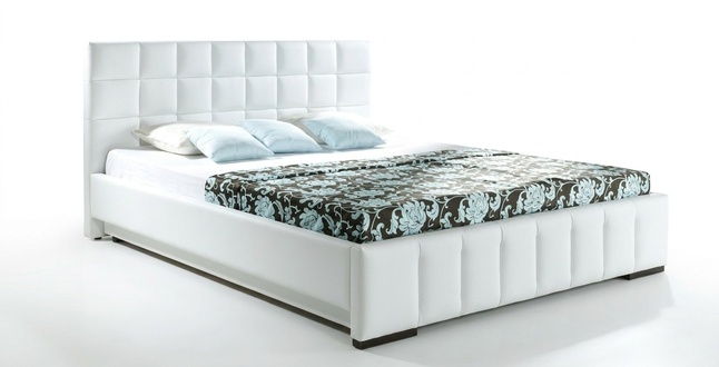 Doppelbett Lederbett Betten Bett Leder Polster Schlafzimmer Ehe Neu KALIPSOH