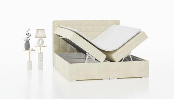 Doppelbett Modern Design Bett Luxus Schlafzimmer Polsterbett Möbel Boxspringbett