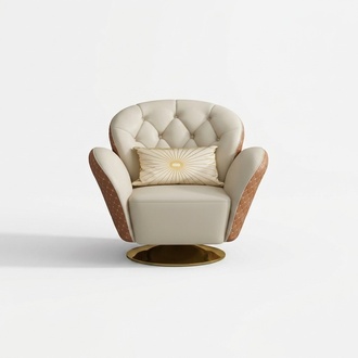 Drehbarer Chesterfield Lehnstuhl Stühle Polster Möbel Einsitzer