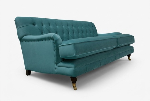 Dreisitzer Couch Chesterfield Couch Polster Sofas Lederpolster Wohnzimmer