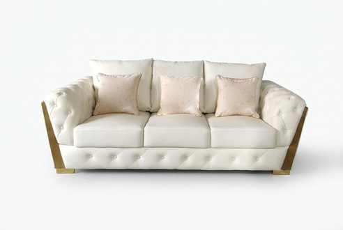 Dreisitzer Couch Möbel Einrichtung Chesterfield Medusa Luxus Einrichtung