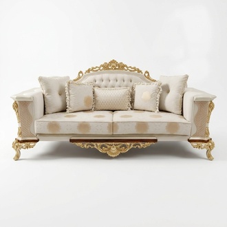 Dreisitzer Design Sofa 3 Sitzer Couchen Textil Chesterfield Sofa 3er Stoff Neu