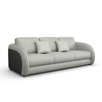Dreisitzer Italienische Möbel Stil Sofa 3 Sitzer Modernes Sofa Ledersofa