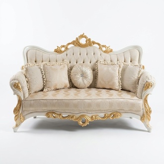 Dreisitzer Sofa 3 Sitzer Barock Rokoko Sofa Sofas Couch Stoff Stil Barock Sitz