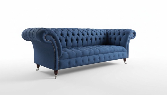 Dreisitzer Sofa Luxus Chesterfield 3 Sitzer Couches Blau Sofas Neu Couch