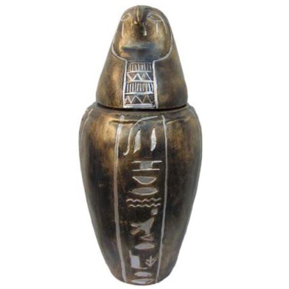 Kanope Urne Sarkophag Ägypten Pharao aus Kunststoff Ramses Antik Dekorative